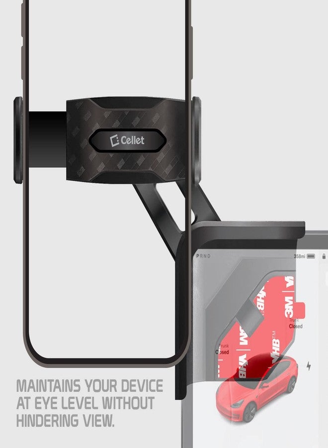 Cellet Tesla Model Y & Model 3 Phone Mount, Phone Holder Compatible for Tesla Model 3 & Tesla Y (PH231) - Image 3